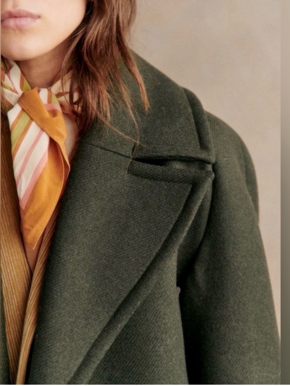 Sezane striped scarf